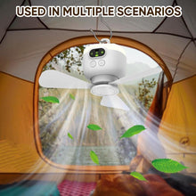 Load image into Gallery viewer, Portable Rechargeable Ceiling Fan