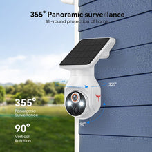 Load image into Gallery viewer, Solar powered color night vision camera