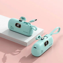 Load image into Gallery viewer, Mini Portable Charger with Built-in Cable
