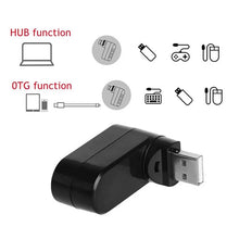 Load image into Gallery viewer, 4-in-1 Rotating USB Hub