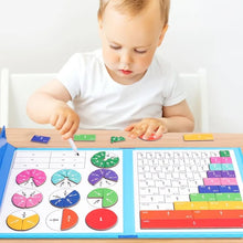 Load image into Gallery viewer, Montessori Magnetic Book Fraction Puzzle For Children