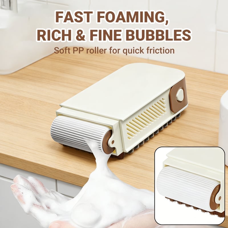 3-in-1 Multi-Functional Roller Soap Box & Laundry Brush