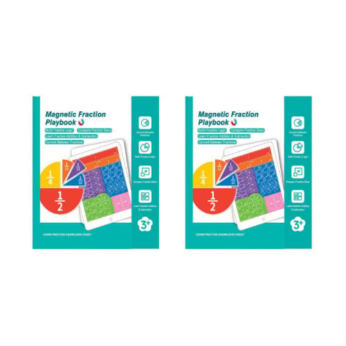 Montessori Magnetic Book Fraction Puzzle For Children
