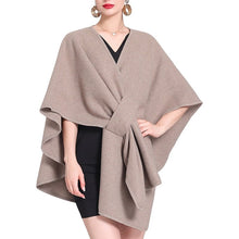Load image into Gallery viewer, Women's Solid Color Cape Shawl