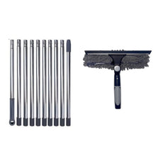 Load image into Gallery viewer, 425 cm 2 in 1 Retractable Window Cleaning Brush &amp; Scraper Set