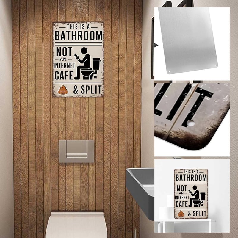 Creative Bathroom Door Sign