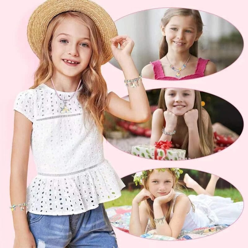 【Extra 50% Off】Girls Charm Bracelet Making Kit