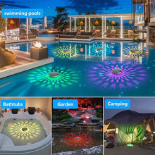 Load image into Gallery viewer, 2 PCS - Timer Function Solar-Powered Pool Light with 3 Brightness Levels &amp; 9 Colors