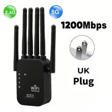Load image into Gallery viewer, Upgraded 6-Antenna WiFi Extender 1200Mbps