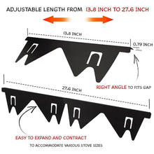 Load image into Gallery viewer, Retractable Stainless Steel Stove Gap Covers 1 Pack(2pcs)