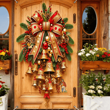 Load image into Gallery viewer, Christmas Bell Door Curtain