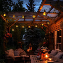 Load image into Gallery viewer, Solar Flickering Flame String Lights