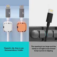 Load image into Gallery viewer, 6 Pack Magnetic Cord Organizer Holder