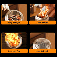 Load image into Gallery viewer, Portable Smokeless Tabletop Firepit
