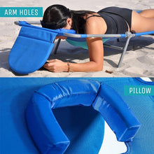 Load image into Gallery viewer, Portable Folding Beach Lounge Chair with Backpack Straps