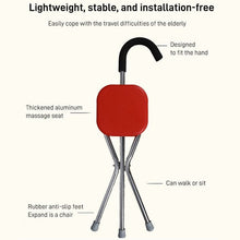 Load image into Gallery viewer, Foldable Walking Stick Chair