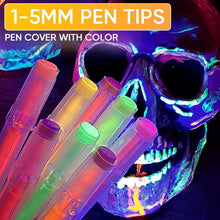 Load image into Gallery viewer, UV Neon Face Paint Markers 12 Colors