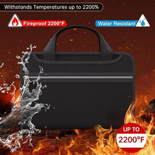 Load image into Gallery viewer, Large Capacity A4 Fireproof File Folder with Handle