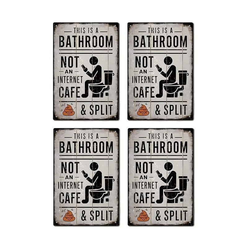 Creative Bathroom Door Sign