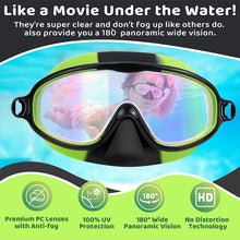 Load image into Gallery viewer, Swim Goggles with Nose Cover