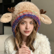 Load image into Gallery viewer, Cute Christmas Antler Beanie Hat