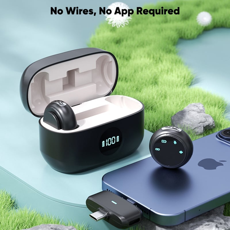 K31 Pro Button-Style Magnetic Wireless Lavalier Microphone