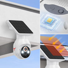 Load image into Gallery viewer, Solar powered color night vision camera