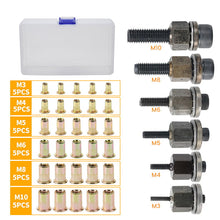 Load image into Gallery viewer, Flat Head Threaded Insert Rivet Nut Set