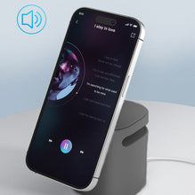 Load image into Gallery viewer, 3-in-1 Magnetic Wireless Speaker &amp; Dual Charger with Adjustable Stand