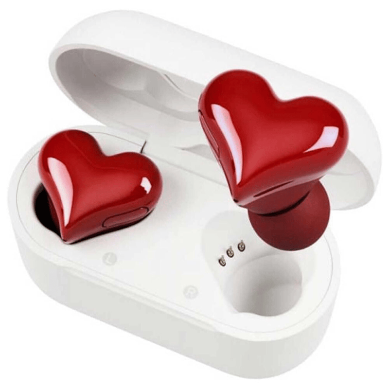 Heart-Shaped TWS Bluetooth Earbuds