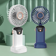 Load image into Gallery viewer, Portable fan with digital display