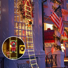 Load image into Gallery viewer, Christmas Ladder Decoration Lights With Santa Claus