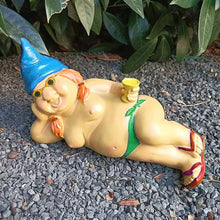 Load image into Gallery viewer, Naughty Garden Gnome Funny Statue