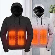 Load image into Gallery viewer, USB power heated hooded sweatshirt