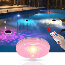 Load image into Gallery viewer, 2 PCS - Timer Function Solar-Powered Pool Light with 3 Brightness Levels &amp; 9 Colors