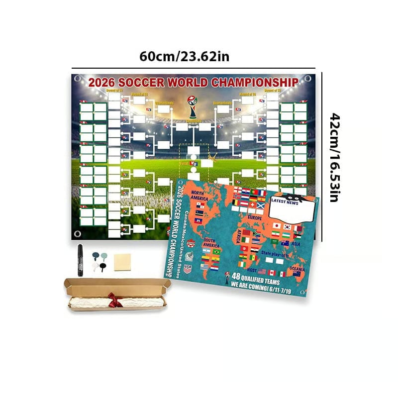 2026 World Cup Football poster