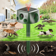 Load image into Gallery viewer, Ultrasonic Solar Animal Repeller