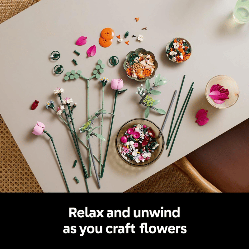 3D preserved flower assembly toy