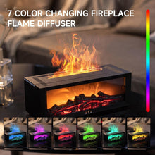 Load image into Gallery viewer, Colorful Fireplace Flame Humidifier Aromatherapy Diffuser