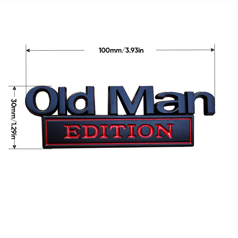 Old Man Edition Car Badge