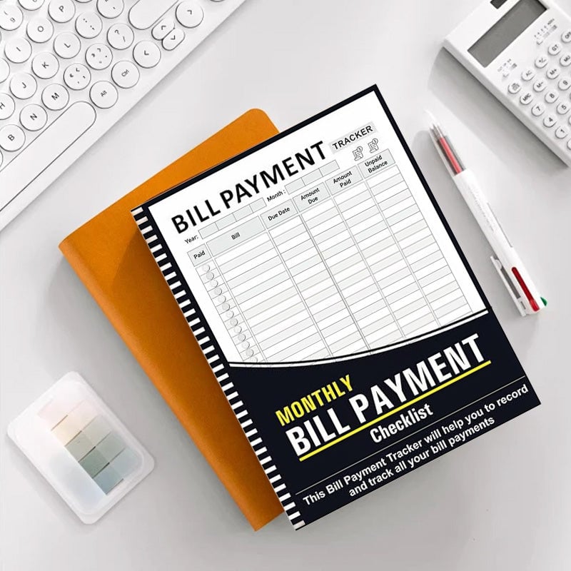 Cleaning Schedule Bill Tracker Notebook