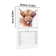 Load image into Gallery viewer, Highland Cow Calendar 2026