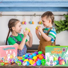 Load image into Gallery viewer, Prefilled Easter Eggs with Toys and Stickers for Egg Hunts