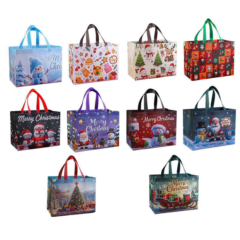 Reusable Water-Resistant Christmas Gift Bags