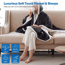Load image into Gallery viewer, Electric Wearable Throw Blanket with Sleeves