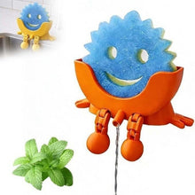 Load image into Gallery viewer, Cute Smiling Sponge Holder With Drainage