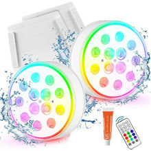 Load image into Gallery viewer, 2/4 PCS-Ultra-High Brightness Rechargeable Submersible LED Lights with Remote