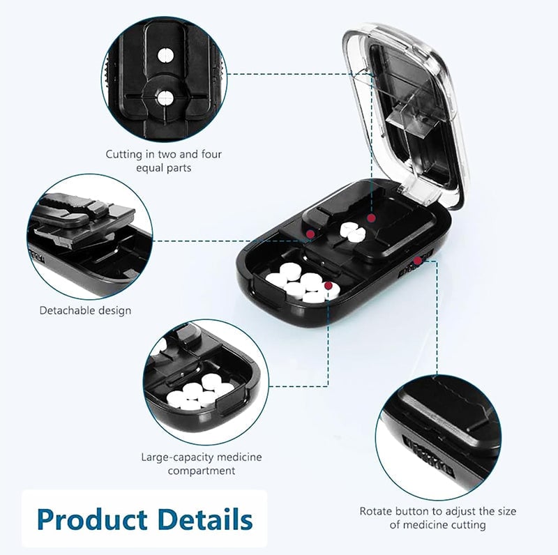 Pill Cutter Splitter for Cutting Multiple Pills