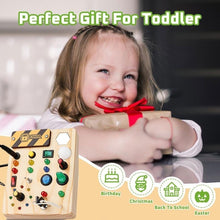 Load image into Gallery viewer, Montessori Busy Board for Toddlers