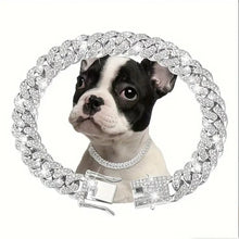 Load image into Gallery viewer, Bling Cuban Link Dog Collar